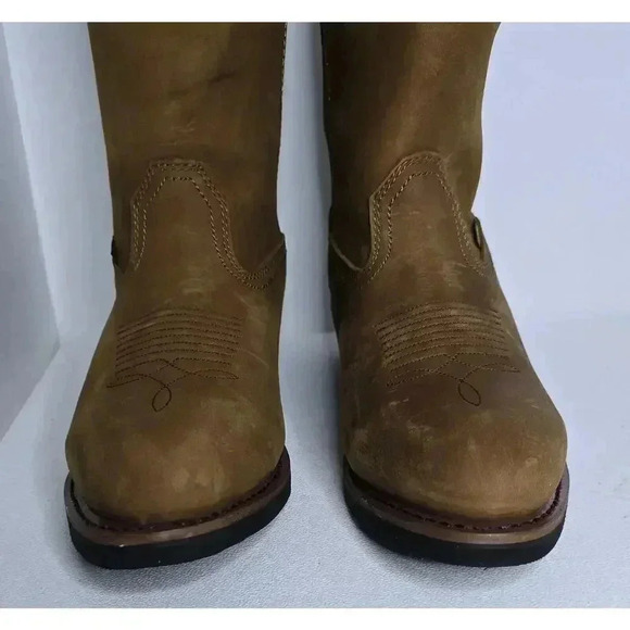 Dan Post Albuquerque Waterproof Work Boot DP69681, Distressed Mid Brown Sz 10 D - Picture 4 of 13